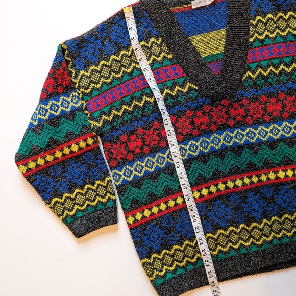 Vintage Esprit Oversized Colourful Sweater - Picture 4 of 8